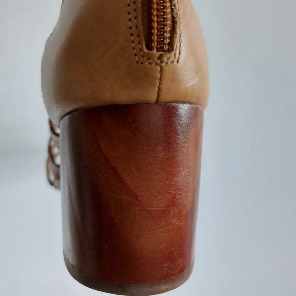 ALDO "Myssi" Women's Laced Up Open Toe Gladiator Sandals - Camel - Size 7 M - Picture 13 of 13